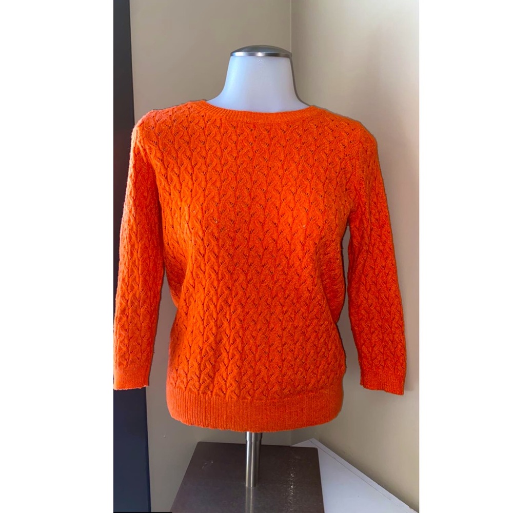 Orange Knitted Sweater